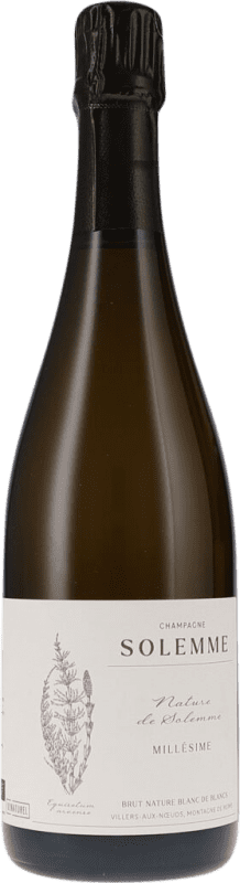 81,95 € | Blanc mousseux Solemme Blanc de Blancs Millésimé Brut Nature A.O.C. Champagne Champagne France Chardonnay 75 cl