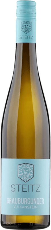 Envio grátis | Vinho Branco Steitz Vulkanstein Trocken — Seco Q.b.A. Rheinhessen Rheinhessen Alemanha Pinot Cinzento 75 cl