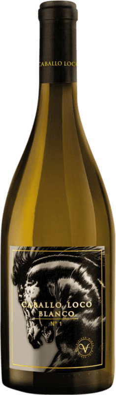 Бесплатная доставка | Белое вино Valdivieso Caballo Loco Blanco сухой D.O. Valle del Lontué Чили Pinot Black, Viognier, Chardonnay, Sémillon, Muscat 75 cl