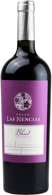 17,95 € | Красное вино Valle Las Nencias. Blend Резерв I.G. Mendoza Мендоса Аргентина Merlot, Cabernet Sauvignon, Cabernet Franc, Malbec, Bonarda 75 cl