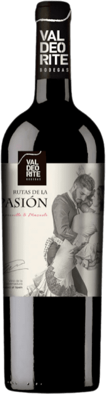 Бесплатная доставка | Красное вино Valdeorite Rutas de la Pasión I.G.P. Vino de la Tierra de Extremadura Estremadura Испания Tempranillo, Mazuelo 75 cl