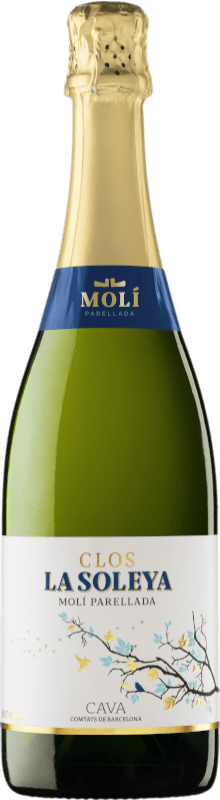 Envoi gratuit | Blanc mousseux Molí Parellada Clos la Soleya Brut Nature D.O. Cava Espagne Macabeo, Xarel·lo, Parellada 75 cl