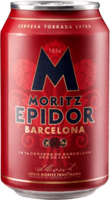 26,95 € | Caixa de 24 unidades Cerveja Moritz Epidor Espanha Lata 33 cl