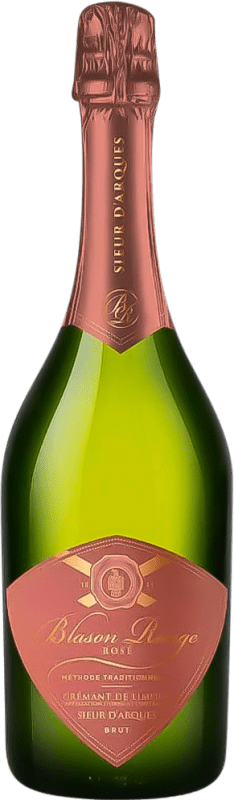 送料無料 | 白スパークリングワイン Sieur d'Arques Blasson Rouge Brut A.O.C. Crémant de Limoux フランス Pinot Black, Chardonnay, Chenin White 75 cl