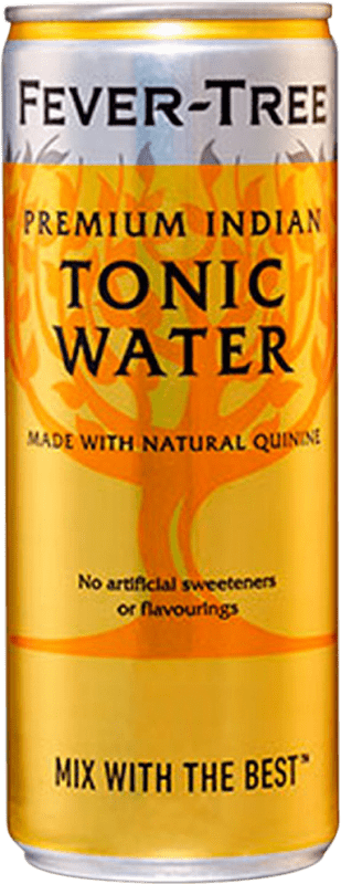 免费送货 | 盒装24个 饮料和搅拌机 Fever-Tree Tonic Water 英国 铝罐 20 cl