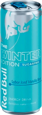 Getränke und Mixer 24 Einheiten Box Red Bull Energy Drink Iced Vainilla Winter Edition Kleine Flasche 25 cl