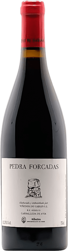 Бесплатная доставка | Красное вино Viñedos do Gabian Pedra Forcadas D.O. Ribeiro Галисия Испания Caíño Black 75 cl