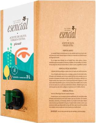 Envio grátis | Azeite de Oliva Encarnación Esencial Verde, AOVE Virgem Extra D.O. Sierra de Cazorla Andaluzia Espanha Picual Eco — Biológico Bag in Box 3 L