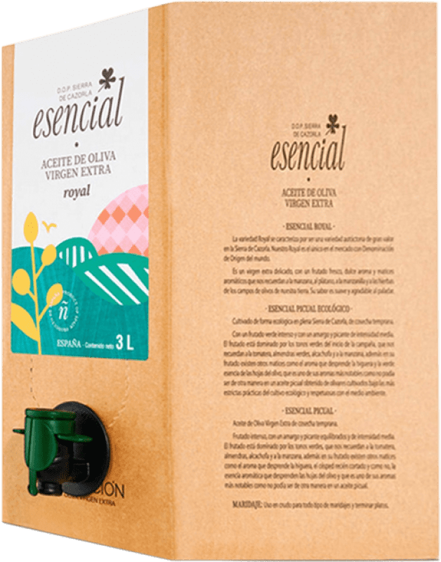 54,95 € | Aceite de Oliva Encarnación Esencial Verde D.O. Sierra de Cazorla Andalucía España Royal Bag in Box 3 L