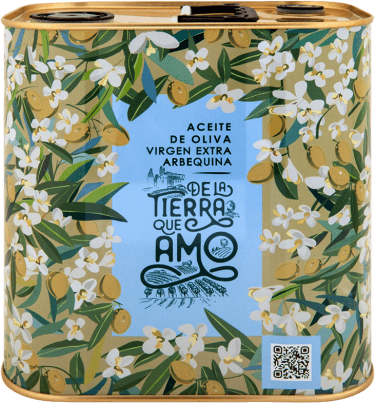 38,95 € Envío gratis | Aceite de Oliva Castillo de Canena De La Tierra que Amo AOVE Virgen Extra Lata Especial 2,5 L