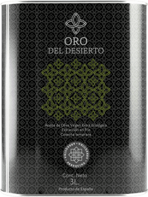 Spedizione Gratuita | Olio d'Oliva Oro del Desierto EVO Extra Vergine Andalusia Spagna Arbequina Lattina Speciale 3 L