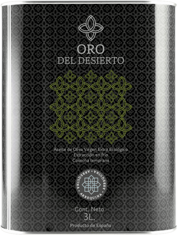 59,95 € | Huile d'Olive Oro del Desierto Andalousie Espagne Arbequina Canette Spéciale 3 L