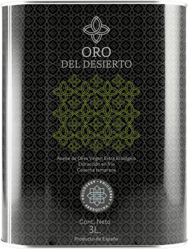 77,95 € Envio grátis | Azeite de Oliva Oro del Desierto AOVE Virgem Extra Lata Especial 3 L