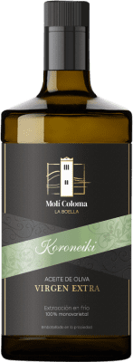 Envío gratis | Aceite de Oliva Finca Molí Coloma La Boella Vidrio Cataluña España Koroneiki Botella Medium 50 cl