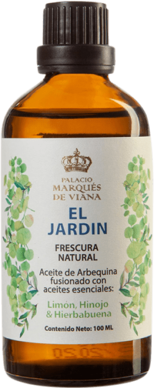 Kostenloser Versand | 12 Einheiten Box Olivenöl Palacio Marqués de Viana El Jardín Andalusien Spanien Miniaturflasche 10 cl Glas Hierbabuena — Grüne Minze, Hinojo — Fenchel, Limón — Zitrone