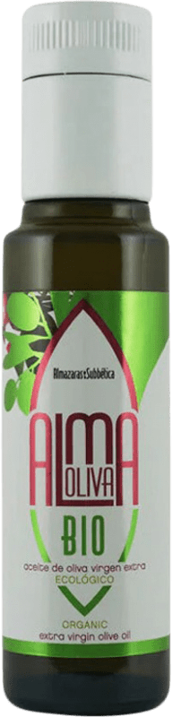 109,95 € Free Shipping | 30 units box Olive Oil Almazaras de la Subbética Almaoliva EVOO Extra Virgin D.O.P. Priego de Córdoba Bio — Organic Miniature Bottle 10 cl Glass