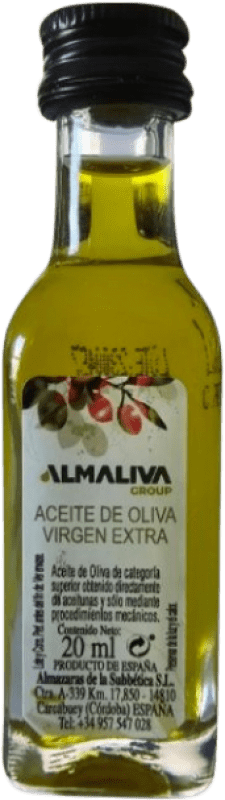 103,95 € | 252 Einheiten Box Olivenöl Almazaras de la Subbética Almaoliva Auswahl, E-NOL Extra Nativ D.O.P. Priego de Córdoba Andalusien Spanien Miniaturflasche 2 cl Glas
