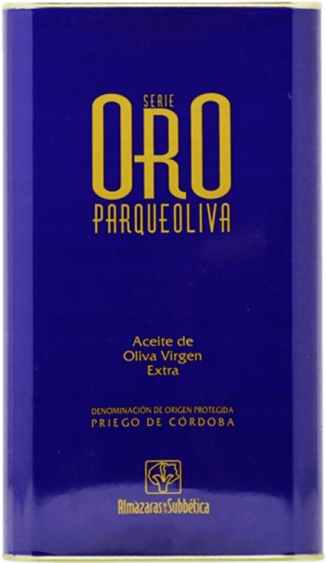 88,95 € 送料無料 | オリーブオイル Almazaras de la Subbética Parqueoliva Oro — ゴールドエディション, EVOO エキストラバージン D.O.P. Priego de Córdoba スペシャル缶 3 L