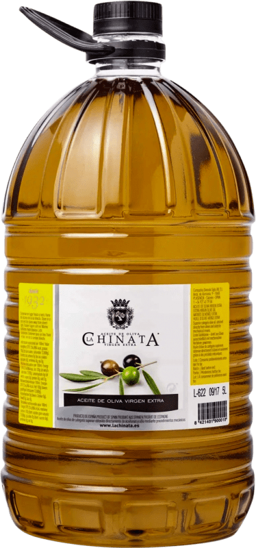 45,95 € | Aceite de Oliva La Chinata Virgen Extra PET Extremadura España Garrafa 5 L