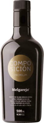 Envoi gratuit | Huile d'Olive Melgarejo Premium Composición Vidrio Andalousie Espagne Bouteille Medium 50 cl