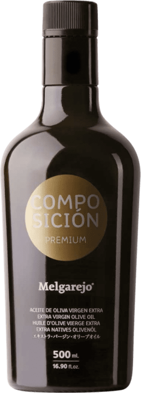 Spedizione Gratuita | Olio d'Oliva Melgarejo Premium Composición Vidrio Andalusia Spagna Bottiglia Medium 50 cl