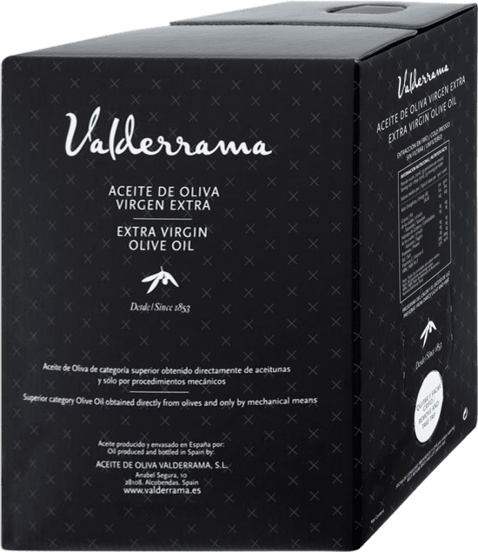 79,95 € | Huile d'Olive Valderrama HOVE Vierge Extra Castilla La Mancha Espagne Picuda Bag in Box 5 L