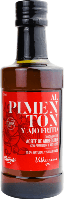 81,95 € | 6 units box Olive Oil Valderrama Pimentón y Ajo Frito Vidrio Castilla la Mancha Spain Small Bottle 25 cl