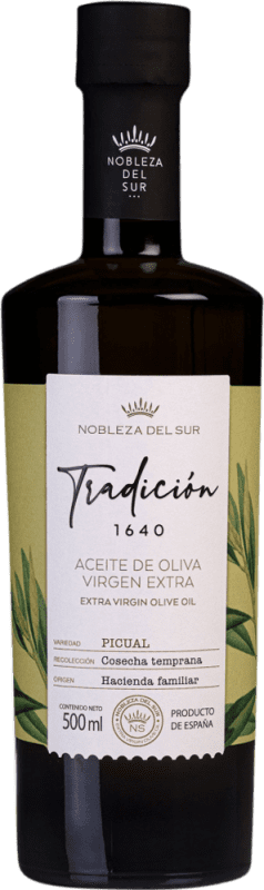 Envio grátis | Azeite de Oliva Nobleza del Sur Tradición Vidrio Andaluzia Espanha Picual Garrafa Medium 50 cl