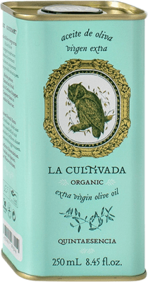 Free Shipping | 12 units box Olive Oil La Cultivada Quintaesencia Andalusia Spain Arbequina Can 25 cl