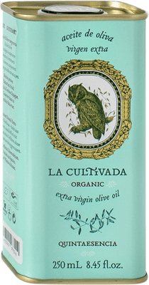 Free Shipping | 12 units box Olive Oil La Cultivada Quintaesencia EVOO Extra Virgin Andalusia Spain Arbequina Can 25 cl