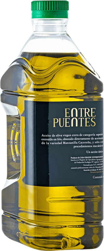 27,95 € | Olive Oil Casa Grande Entre Puentes EVOO Extra Virgin Estremadura Spain Manzanilla Jerrycan 2 L PET