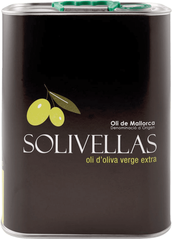 Envoi gratuit | Huile d'Olive Agro Alcudia Solivellas Oli D.O. Oli de Mallorca Majorque Espagne Canette Spéciale 3 L