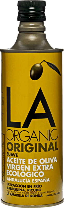 Envio grátis | Azeite de Oliva La Amarilla de Ronda LA Original, AOVE Virgem Extra Andaluzia Espanha Organic — Bio Lata Medium 50 cl Suave