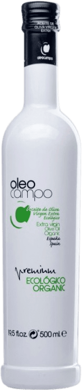 Envio grátis | Azeite de Oliva Oleocampo Premium, AOVE Virgem Extra Andaluzia Espanha Picual Eco — Biológico Garrafa Medium 50 cl Vidro