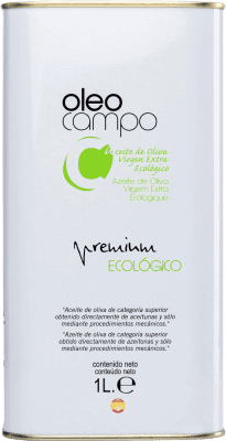 27,95 € | オリーブオイル Oleocampo Premium — プレミアム, EVOO エキストラバージン アンダルシア スペイン Picual — ピクアル Eco — エコ ビオ オーガニック ミディアム缶 1 L