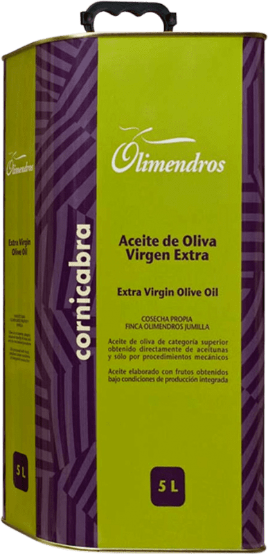免费送货 | 橄榄油 Olimendros EVOO 特级初榨 穆尔西亚地区 西班牙 Cornicabra — 角牛角葡萄 特殊罐 5 L