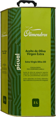免费送货 | 橄榄油 Olimendros EVOO 特级初榨 穆尔西亚地区 西班牙 Picual — 皮夸尔 特殊罐 5 L