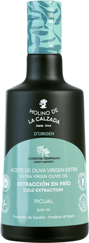 12,95 € | Huile d'Olive Roldán 1895 Molino de la Calzada Bell HOVE Vierge Extra D.O. Poniente de Granada Andalousie Espagne Picual Bouteille Medium 50 cl Verre