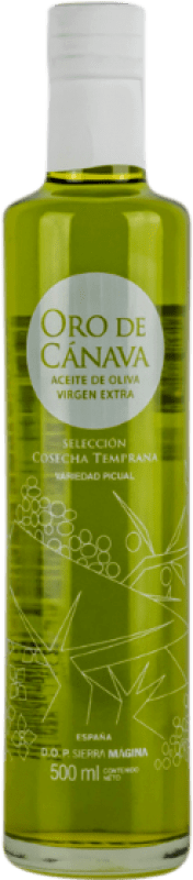Kostenloser Versand | Olivenöl Ntra. Sra. de los Remedios Oro de Cánava Limitierte Edition, Cosecha Temprana — Frühe Ernte, E-NOL Extra Nativ D.O. Sierra Mágina Andalusien Spanien Picual Medium-Flasche 50 cl Glas