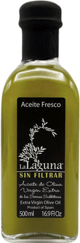 Envío gratis | Aceite de Oliva Sucesores Hnos. López La Laguna Fresco Sin Filtrar Vidrio Andalucía España Picual Botella Medium 50 cl