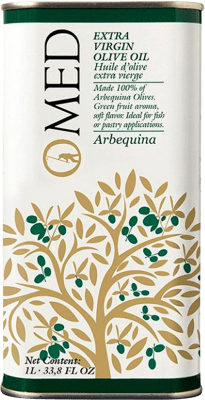 Olive Oil Venchipa O-Med Arbequina EVOO Extra Virgin Medium Can 1 L