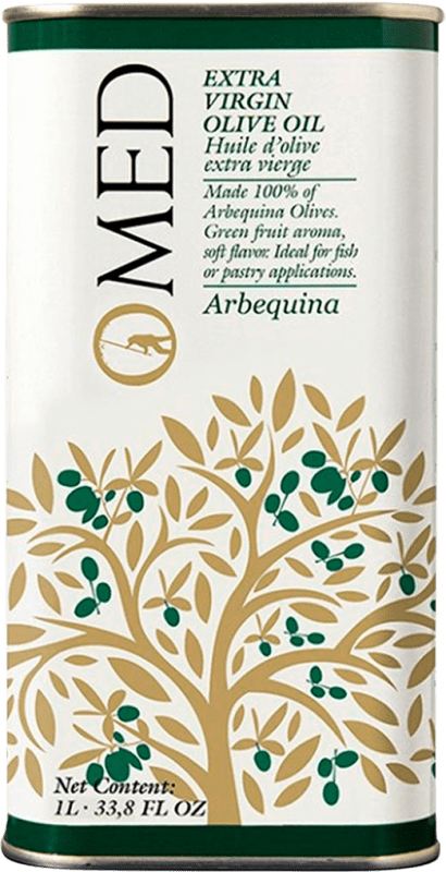 Envoi gratuit | Huile d'Olive Venchipa O-Med HOVE Vierge Extra Andalousie Espagne Arbequina Canette Medium 1 L