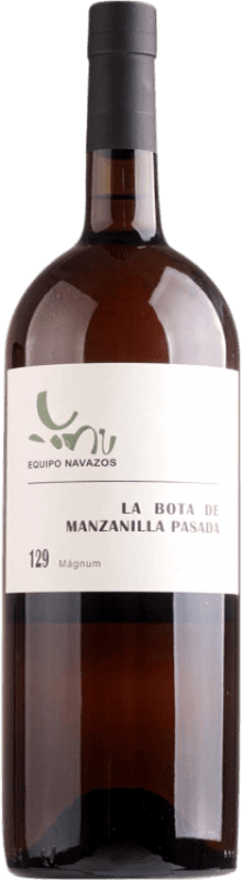 79,95 € | Крепленое вино Equipo Navazos La Bota 129 Manzanilla Pasada D.O. Manzanilla-Sanlúcar de Barrameda Андалусия Испания Palomino Fino бутылка Магнум 1,5 L