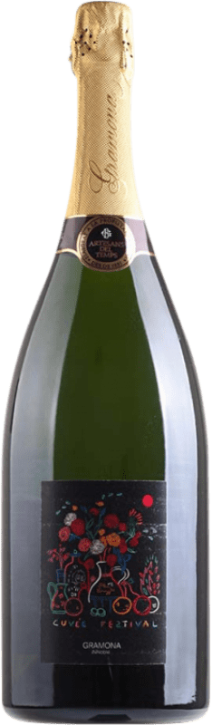 84,95 € 送料無料 | 白のスパークリングワイン Gramona Innoble Brut Nature — ブリュット・ナチュール D.O. Cava マグナムボトル 1,5 L
