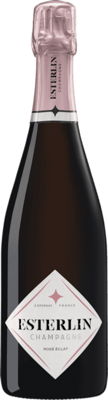 送料無料 | ロゼスパークリングワイン Esterlin Éclat Rosé A.O.C. Champagne シャンパン フランス Pinot Black, Chardonnay, Pinot Meunier 75 cl