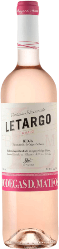 5,95 € | ロゼワイン D. Mateos Letargo Rosado D.O.Ca. Rioja ラ・リオハ スペイン Grenache 75 cl