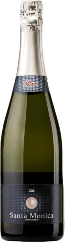 5,95 € | 白起泡酒 Bardinet Santa Mónica 香槟 D.O. Cava 西班牙 Macabeo, Xarel·lo, Parellada 75 cl