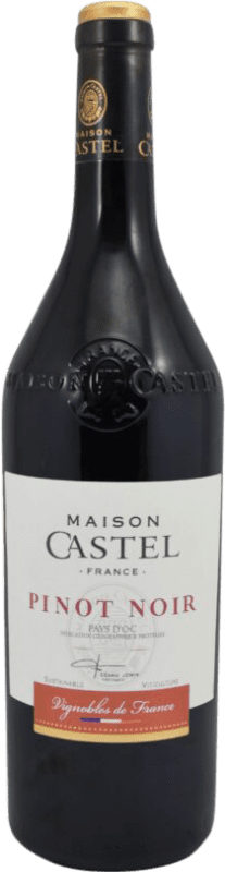 Free Shipping | Red wine Maison Castel I.G.P. Vin de Pays d'Oc France Pinot Black 75 cl