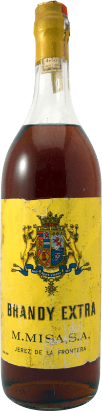 Envio grátis | Brandy Conhaque M Misa. Extra 1980's Espécime de Colecionador D.O. Jerez-Xérès-Sherry Espanha 1 L