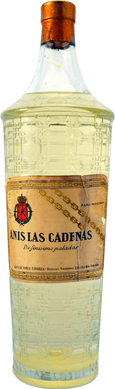 55,95 € | Anis Hijos de Pablo Esparza Las Cadenas 1970's Espécime de Colecionador Espanha 1 L